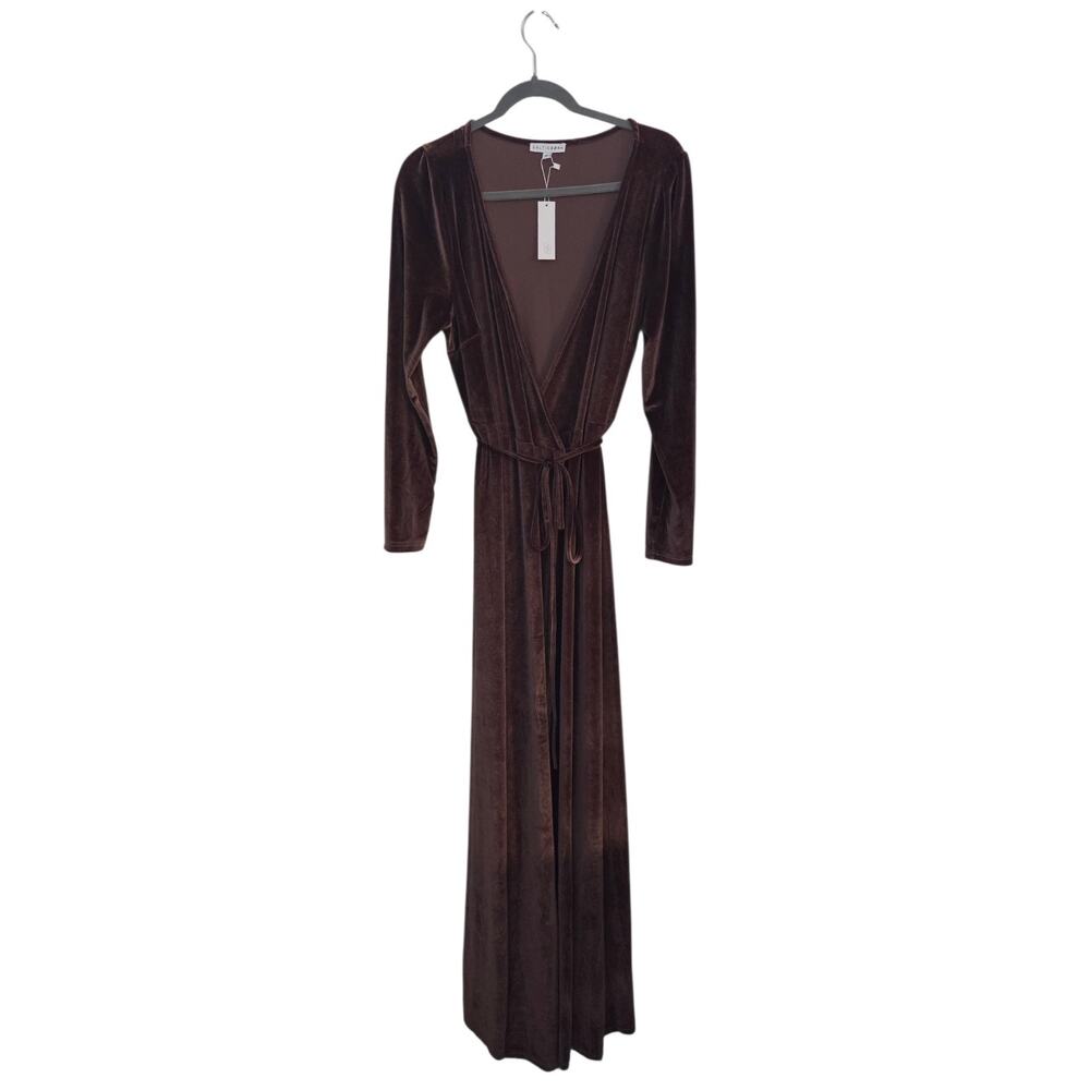 NWT Baltic Born Velvet Maxi Wrap Dress Sexy Size XL